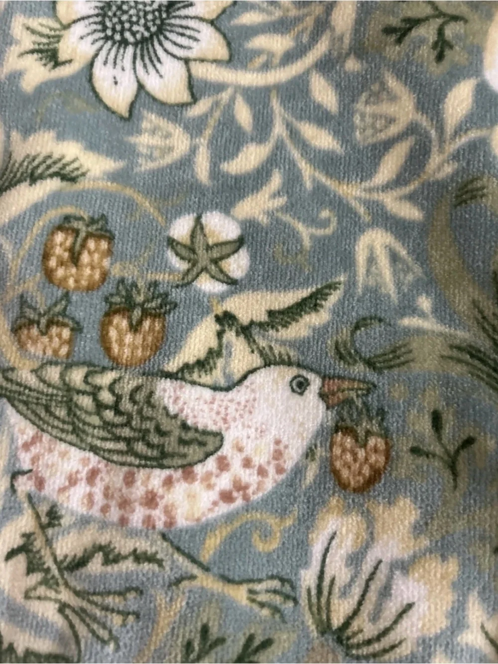 William Morris & Co Bath Towel Set (4) Strawberry Thief  COTTON VELOUR 30x54